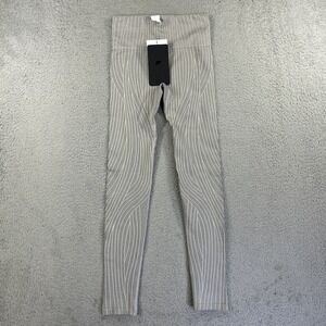 Fabletics Leggings Womens XS Gray Seamless High-Waisted Linework‎ Robbed NEW